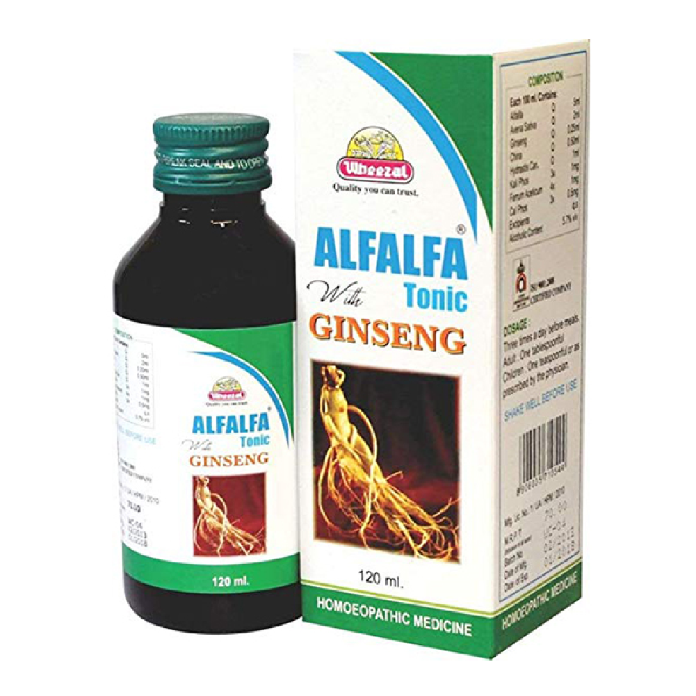 Wheezal Alfalfa with Ginseng Tonic (120 ml)