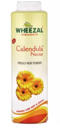 Wheezal Homeopathic Calendula Nectar Prickly Heat Powder (100gm)