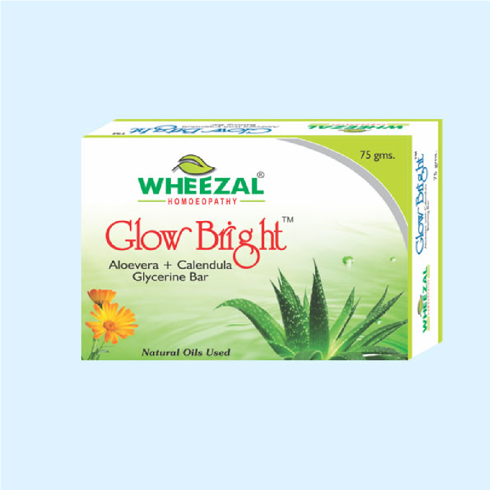 Wheezal Glow Bright Aloevera Calendula Glycerine Bar (75 Gm)