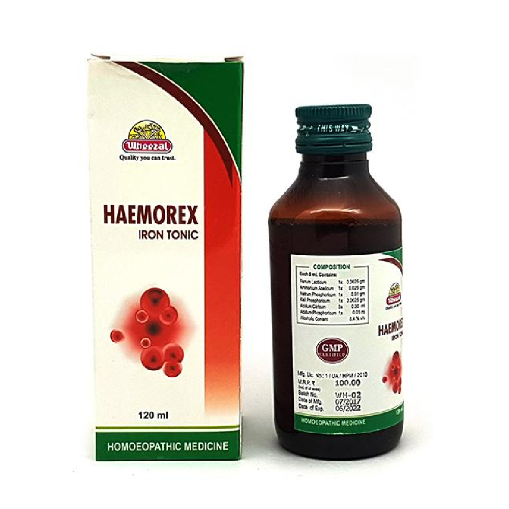 Wheezal Haemorex Iron Tonic (120 ML)