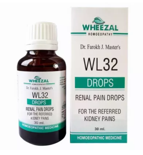 Wheezal Homeopathic WL32 Renal Pain Drop (30ml)