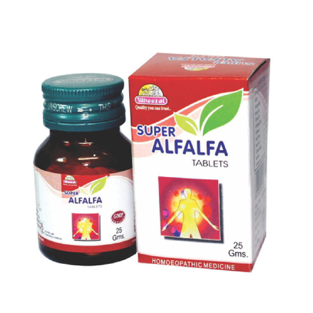 Wheezal Super Alfalfa Tablet (25gm)