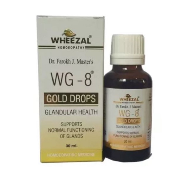 Wheezal WG 8 Gold Drops Glandular Health (30ml)