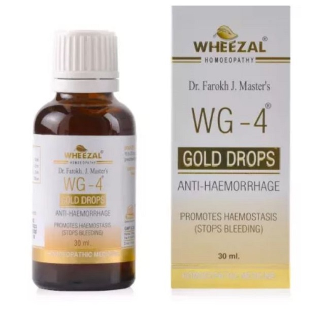 Wheezal WG 4 Gold Drops Anti Haemorrhage (30ml)