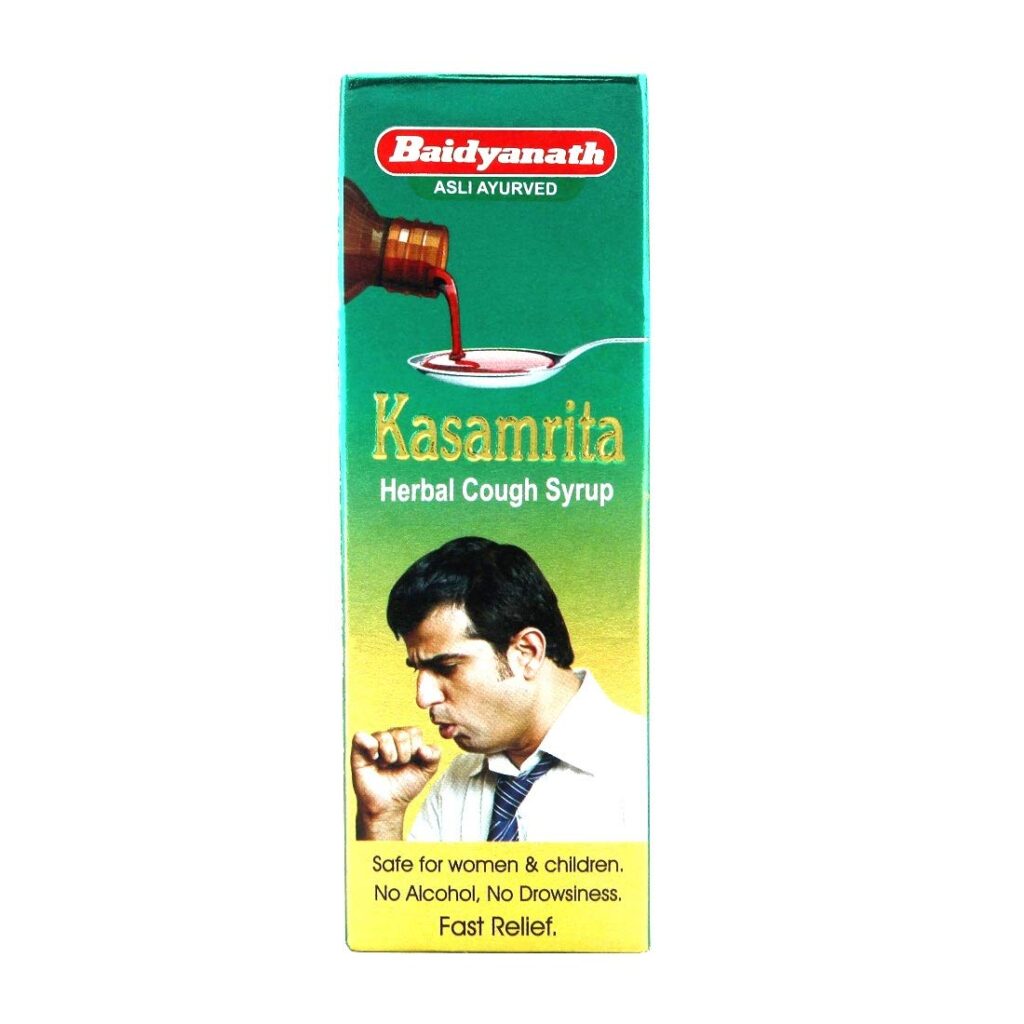 Baidyanath Kasamrita Herbal Cough Syrup (100 ml)