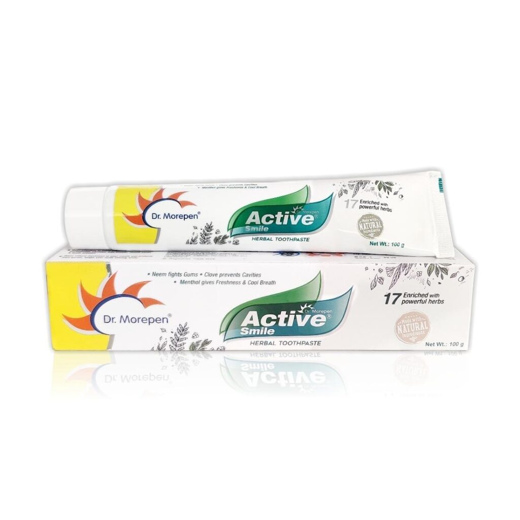 Dr. Morepen Active Smile Herbal Toothpaste (100gm)