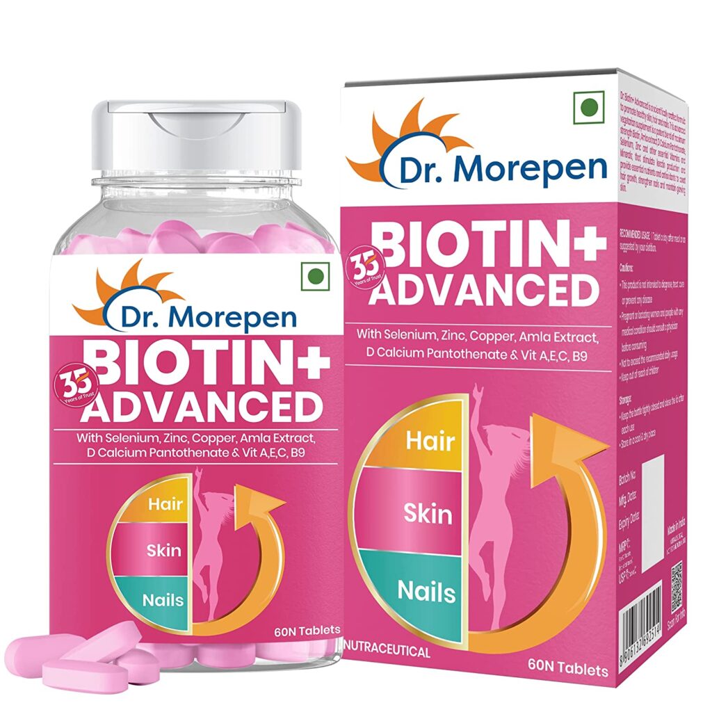 Dr. Morepen Biotin+ Tablet (60 Tablets)