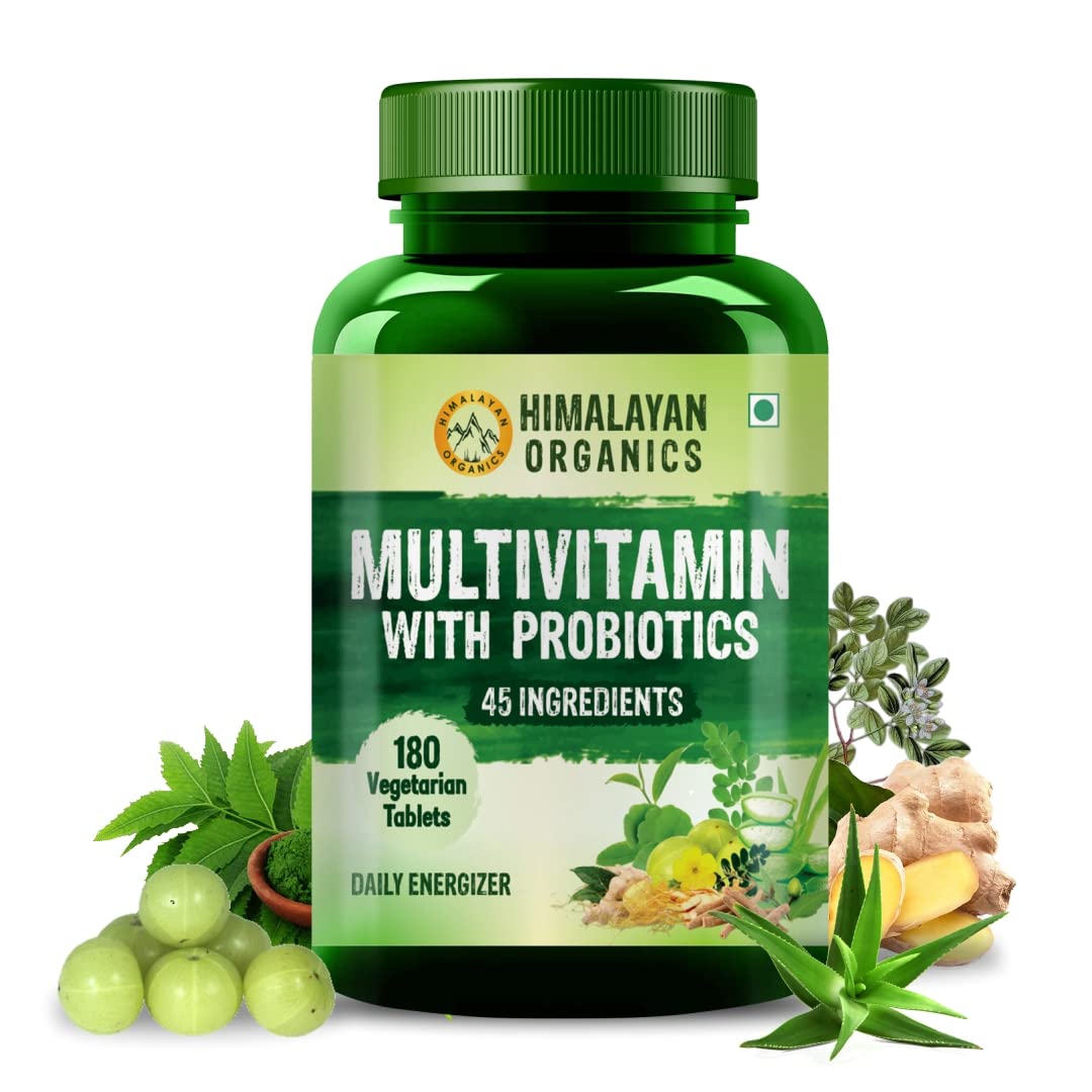 Himalayan Organics Multivitamin with Probiotics (180 Tablets)