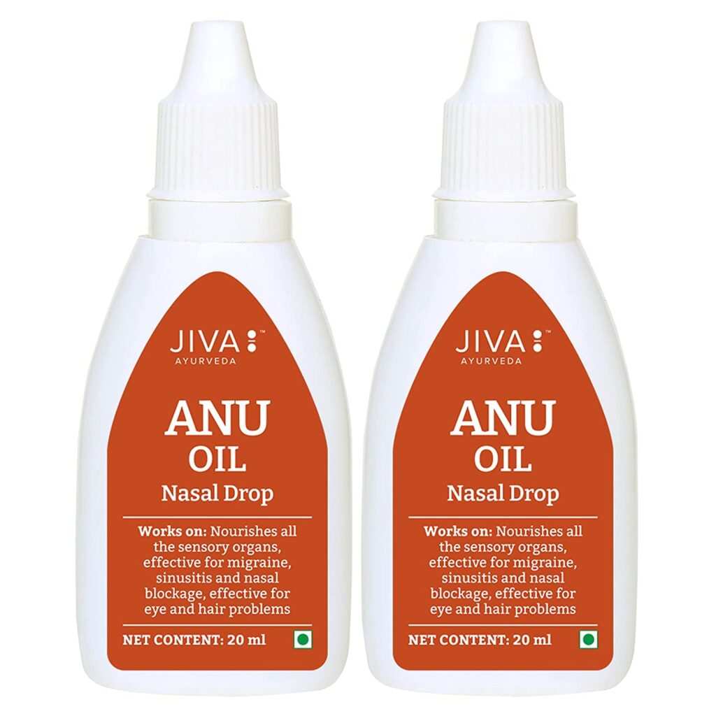 Pack 2 x Jiva Ayurveda Anu Oil (20ml)