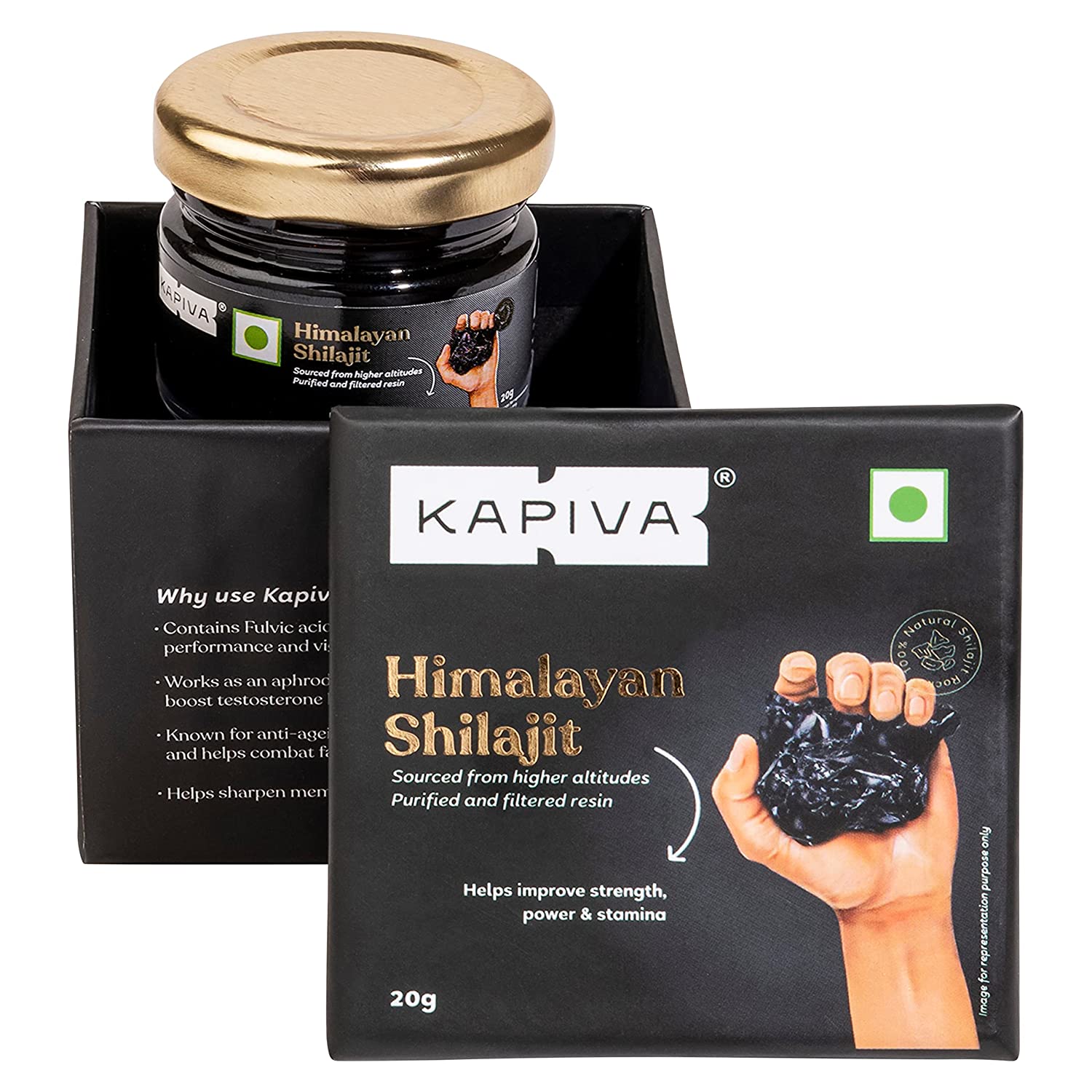 Kapiva Himalayan Shilajit/Shilajeet Resin (20g)