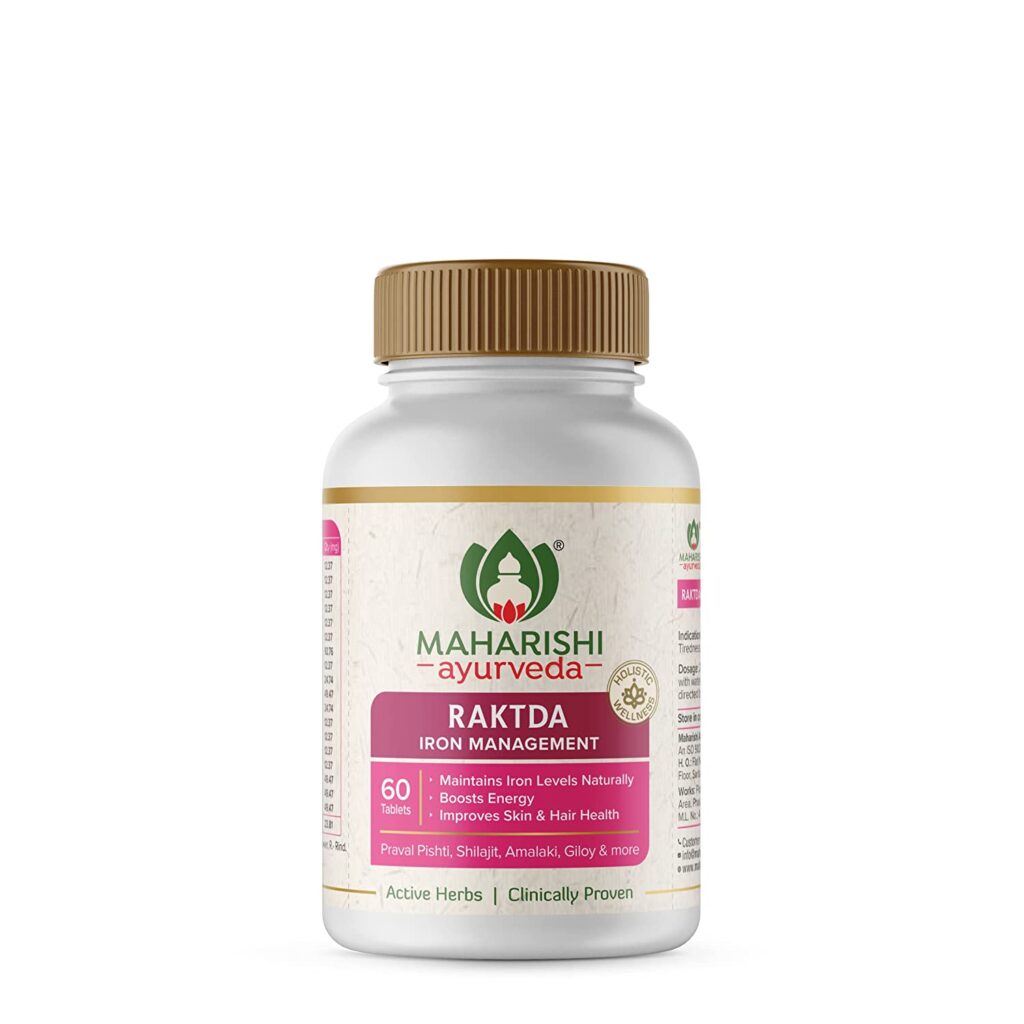 Maharishi Ayurveda Raktda Iron Management – (60 Tablets)