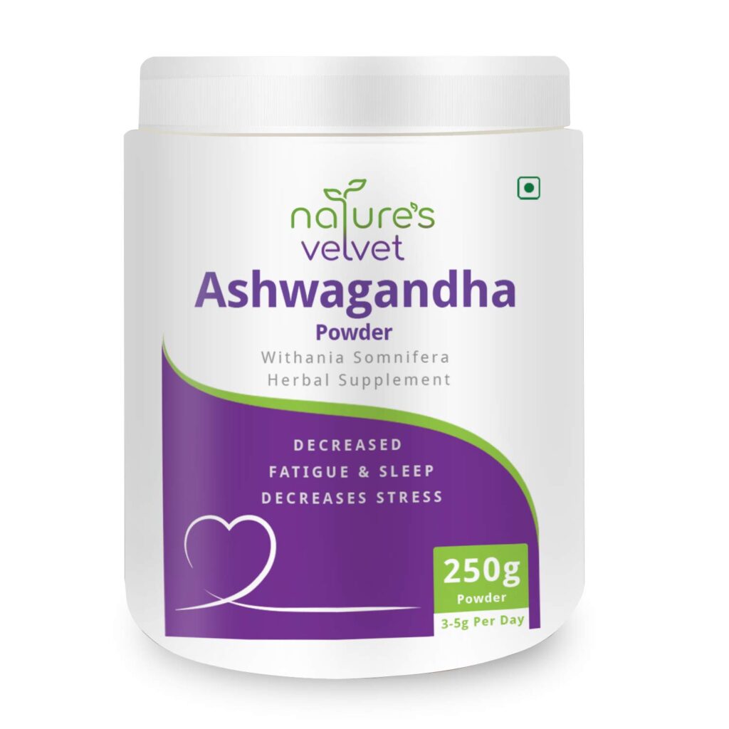 Natures Velvet Ashwagandha Powder Withania Somnifera (250g)