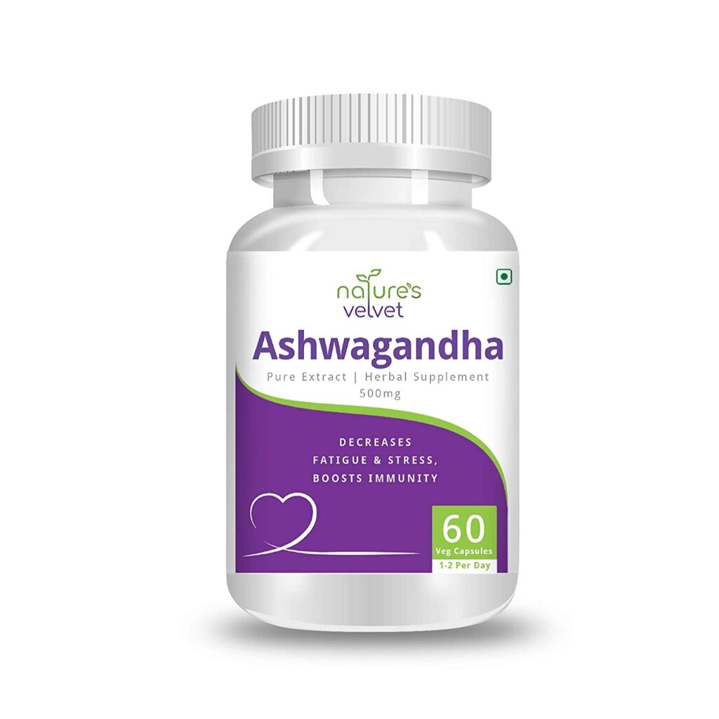 Natures Velvet Ashwagandha Tablets (60 Capsules)