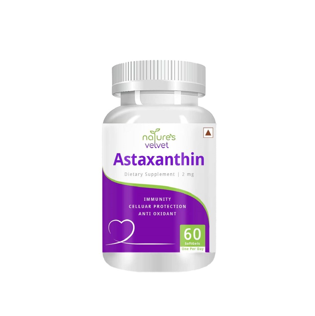 nature’s velvet Lifecare Astaxanthin (60 Softgels, 2 mg)