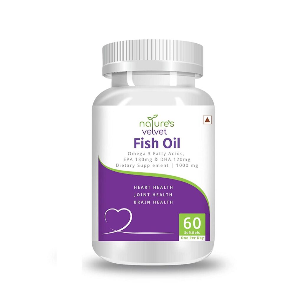 Natures Velvet Lifecare Fish Oil Omega 3, (60 Softgels)