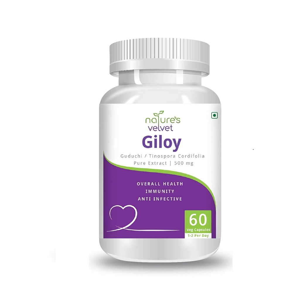 Nature’s velvet Giloy Extract 500mg – (60 Capsules)