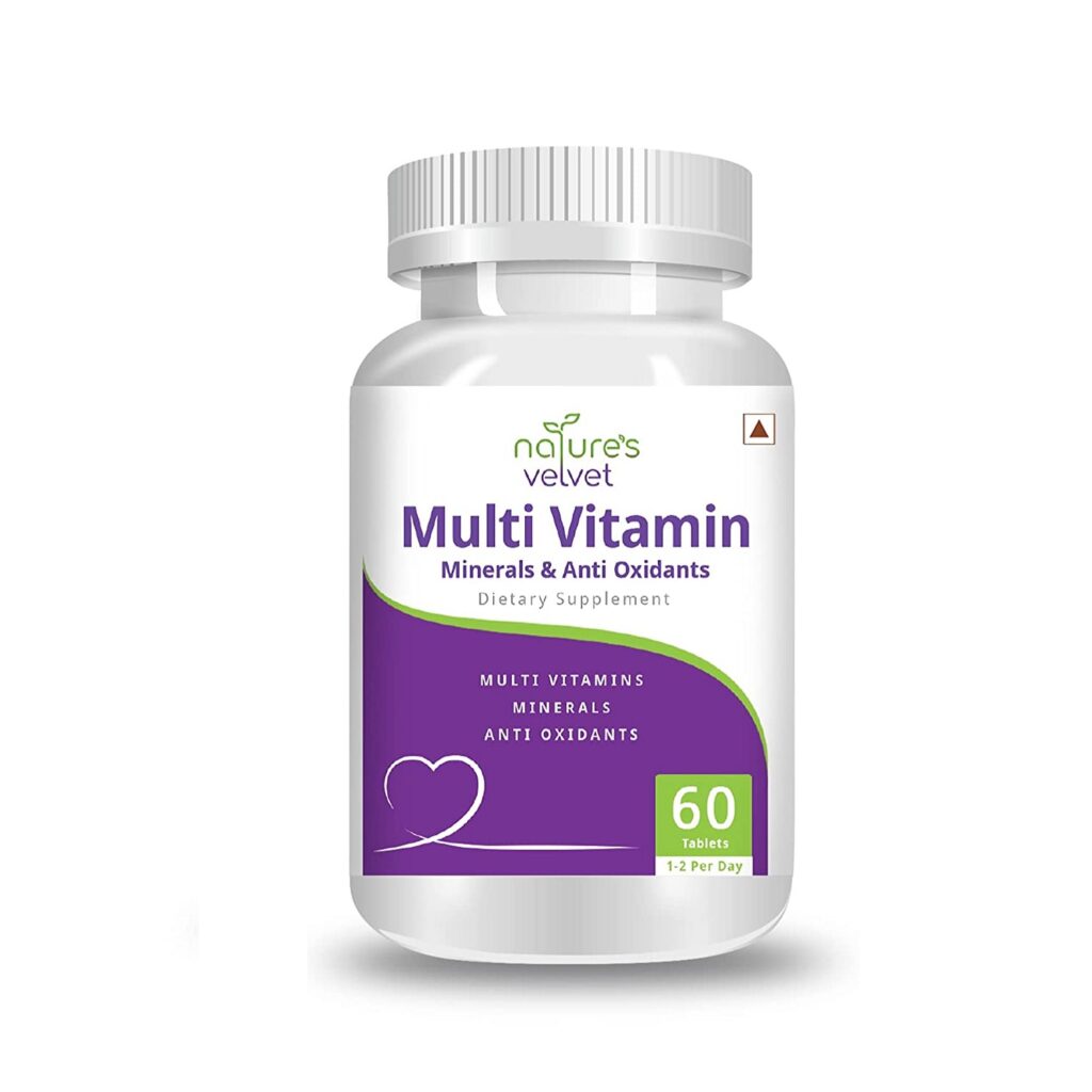 Nature’s Velvet Multivitamins,Minerals and Antioxidants (60 Tablets)