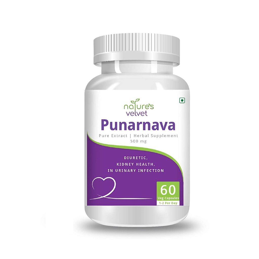 Natures Velvet Lifecare Punarnava Pure extract (60 Capsules)