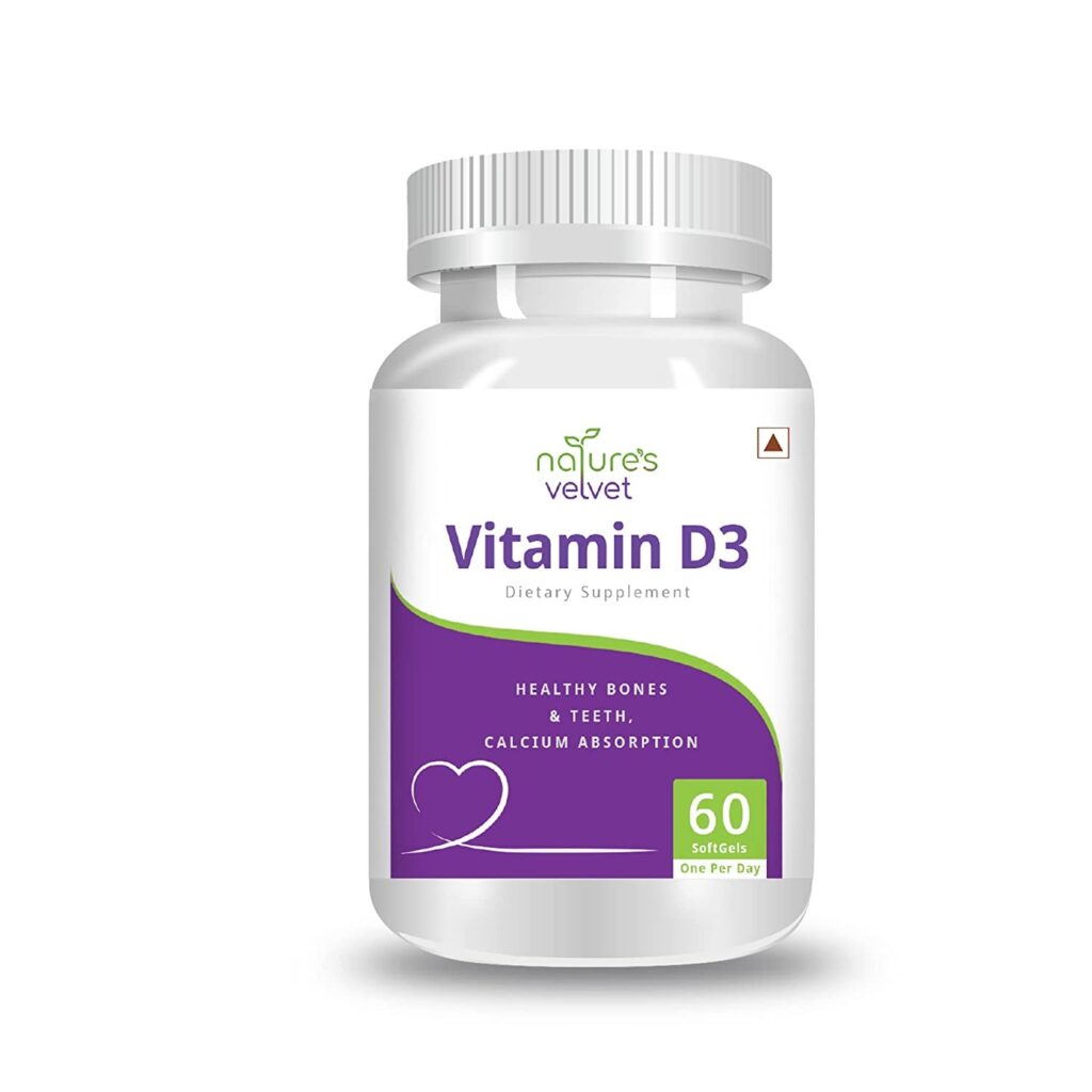 Natures Velvet Lifecare Vitamin D-3 – (60 Softgels)