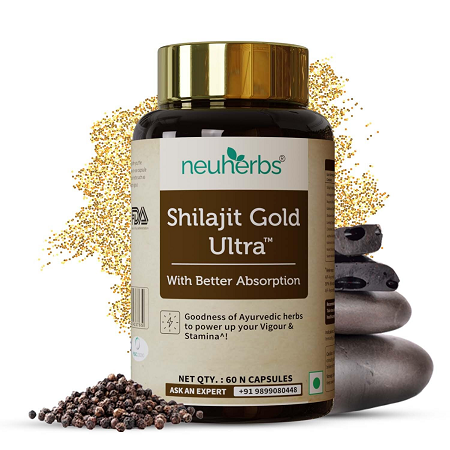 Neuherbs Shilajit Gold Ultra With Better Absorption (60 Capsules)