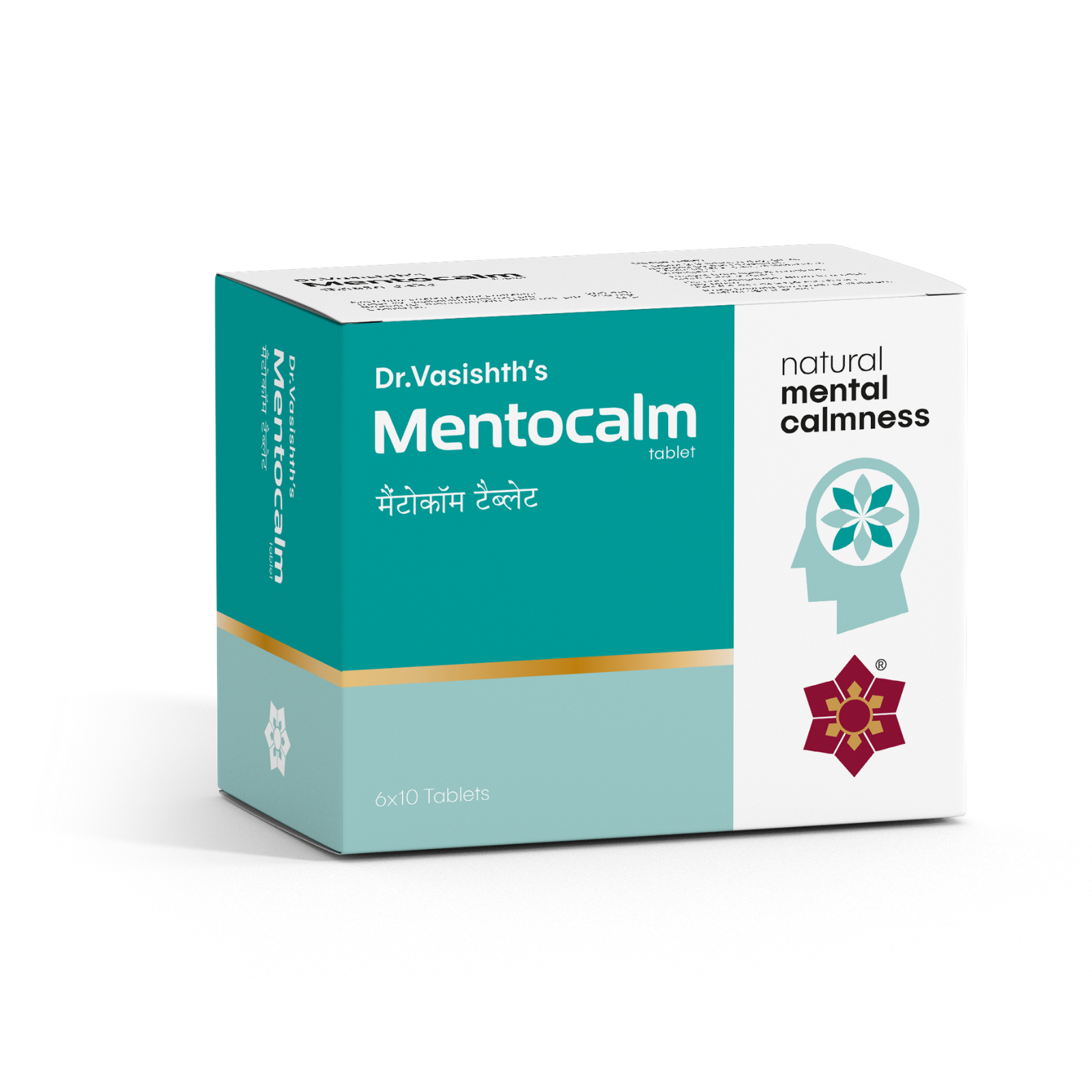 Dr.Vasishth’s Ayurvedic MENTOCALM 60 Tablet (Nootropic (medhya‐rasayana))