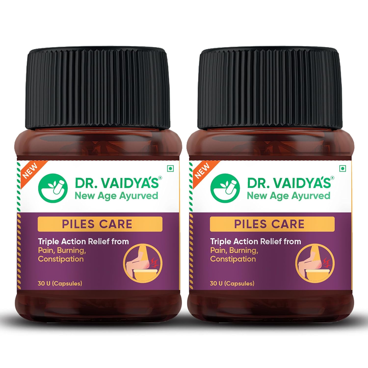 Pack of 2 Dr Vaidya’s Piles Care Ayurvedic (30 Pills)