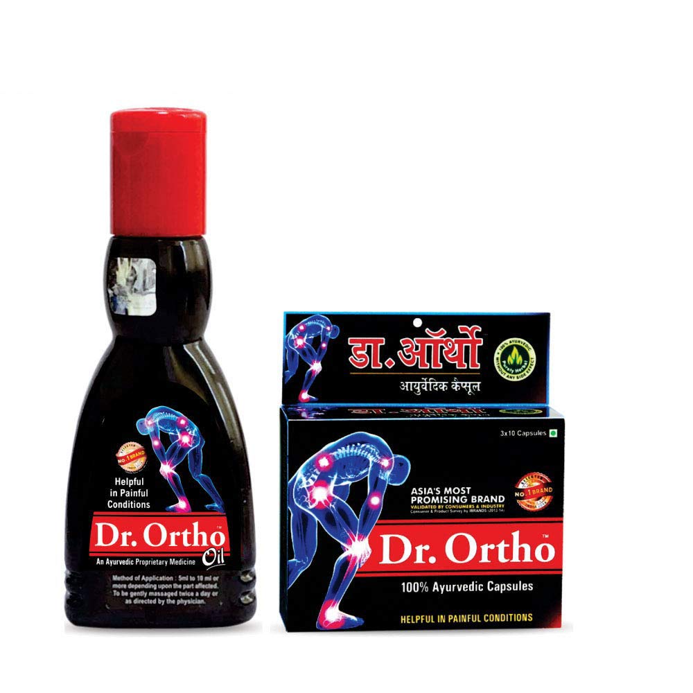 Dr. Ortho Pain Relief Oil 60ml & Capsules (30Caps) Combo