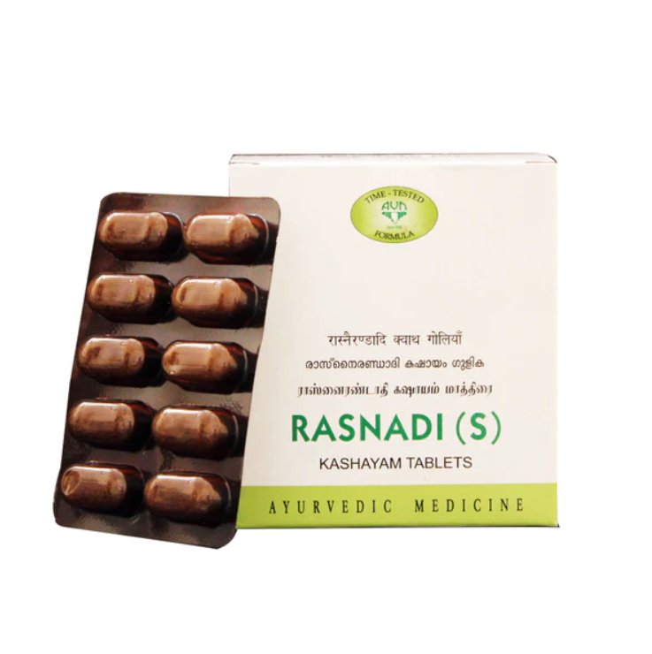 AVN AYURVEDA RASNADI KASHAYAM (S) TABLETS – 120 NOS For rheumatoid arthritis and osteoarthritis.