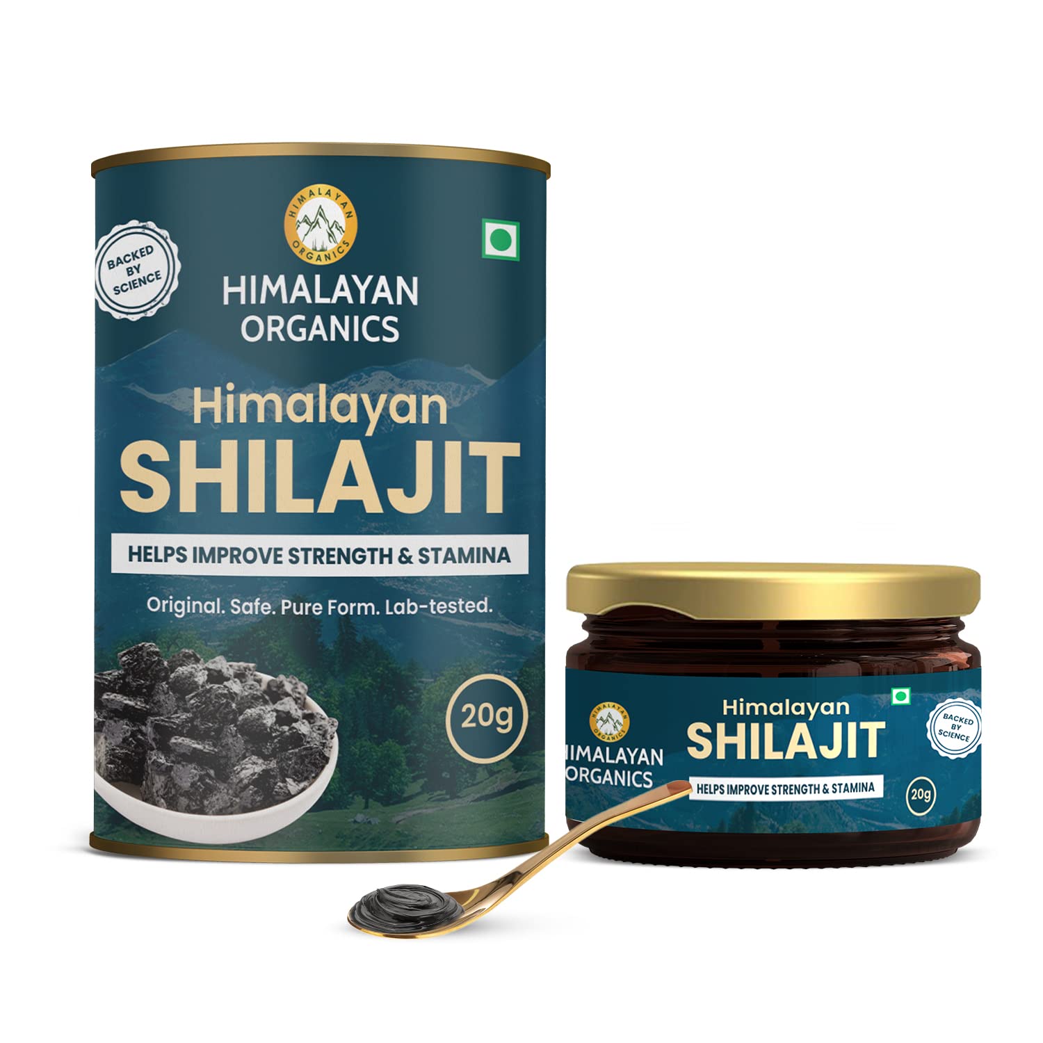 Himalayan Organics 100% Pure Shilajit / Shilajeet Resin to Boost Performance ,Power, Stamina, Endurance, Strength With Fulvic Acid & 85+ Trace Minerals Complex for Energy ,Maximum Potency & Immune Support – 20g