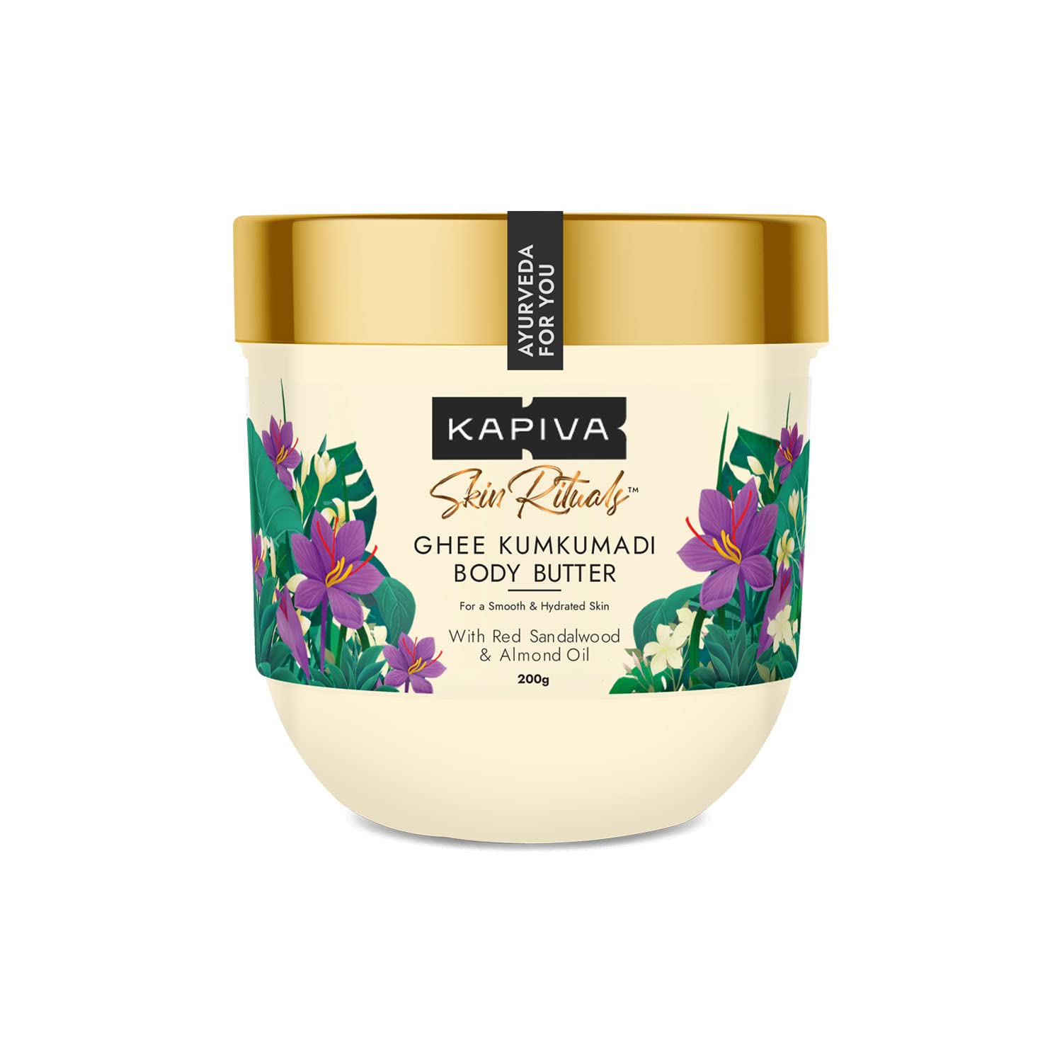 Kapiva Ghee Kumkumadi Body Butter (200 g) for skin care