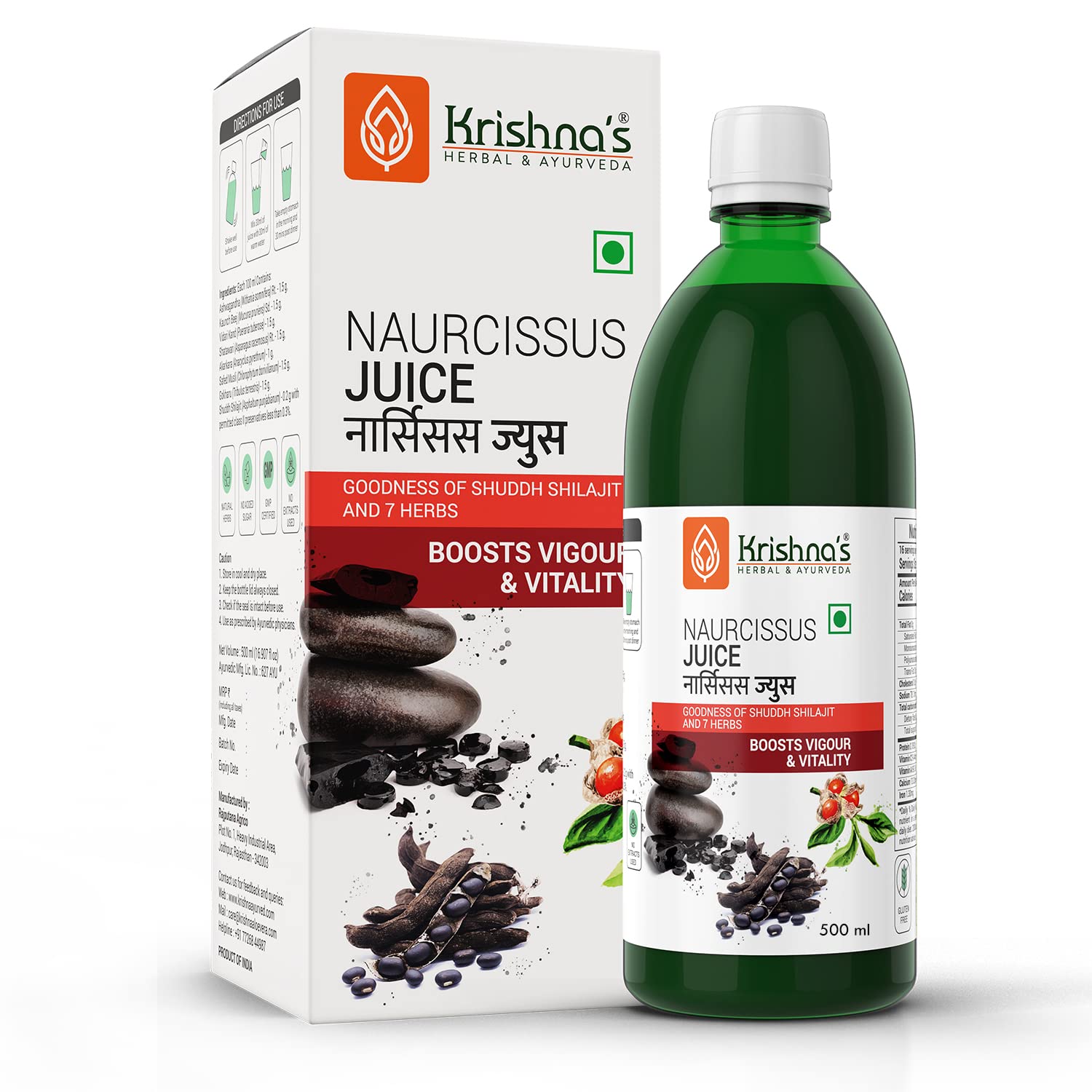 Krishna’s Naurcissus Juice – (500 ML) For Energy Booster