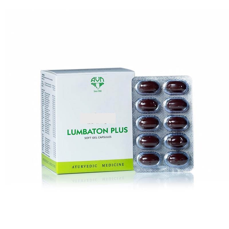 LUMBATON PLUS SOFT GEL (60 Capsules) | 100% Ayurveda Herbal Formula