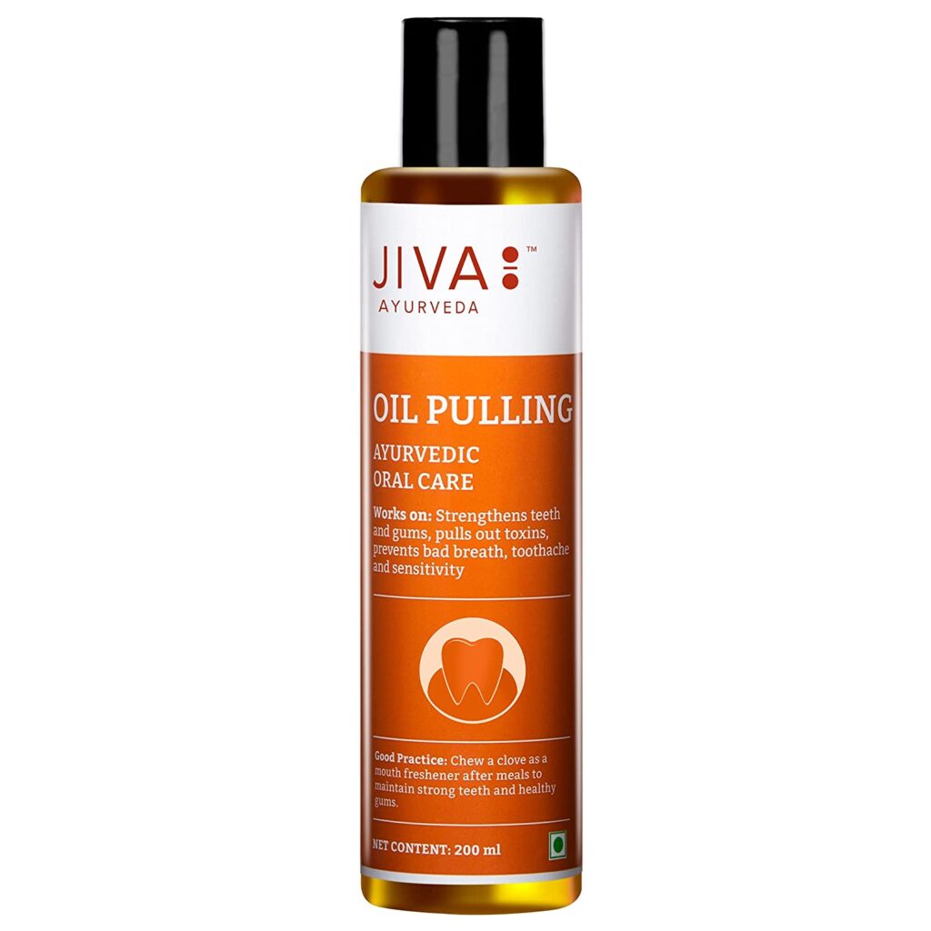 Jiva Ayurveda Oil Pulling 200 ml For Strengthening teeth and gums, bad breath, toothache and sensitivity