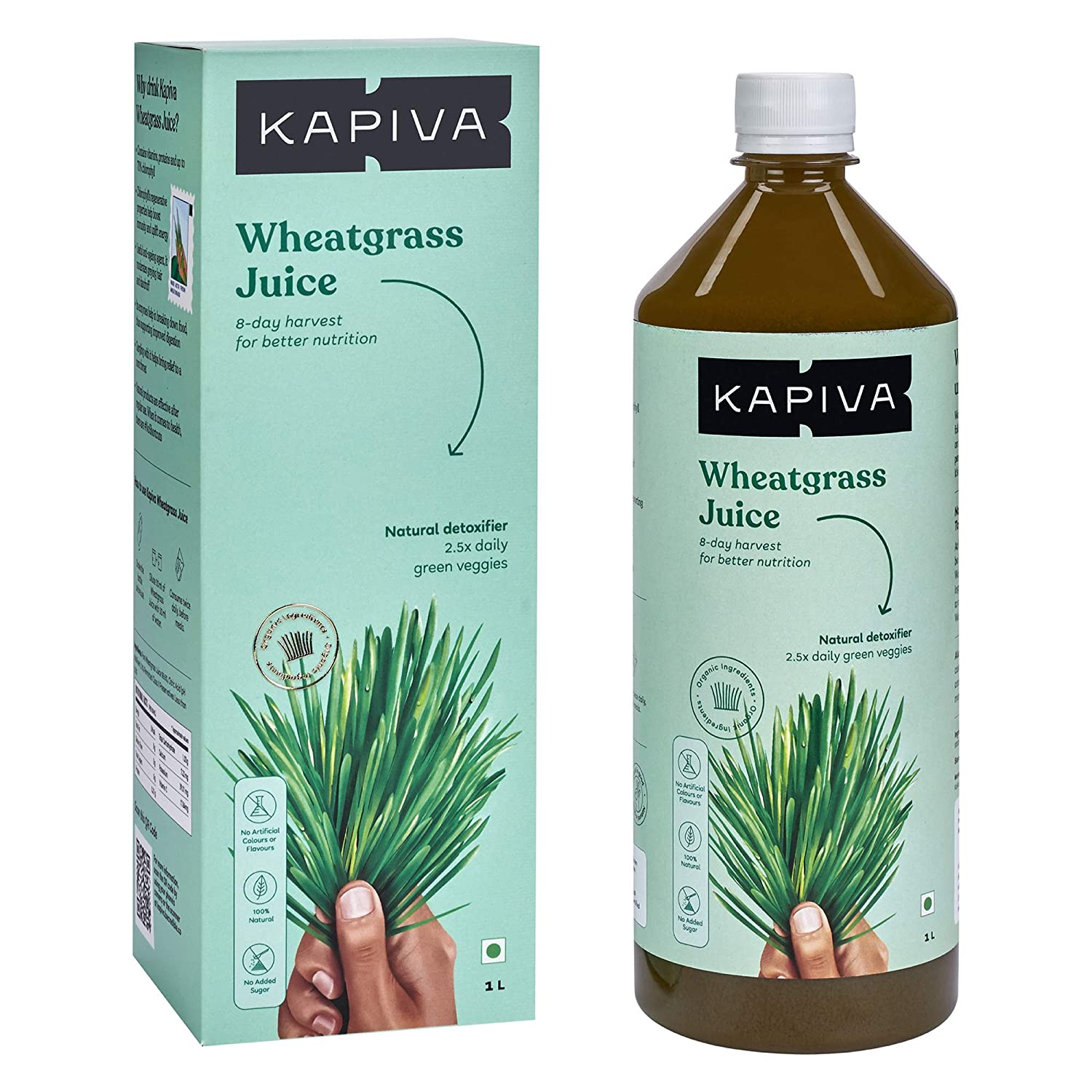 kapiva Wheatgrass Juice 1L For Digestive System