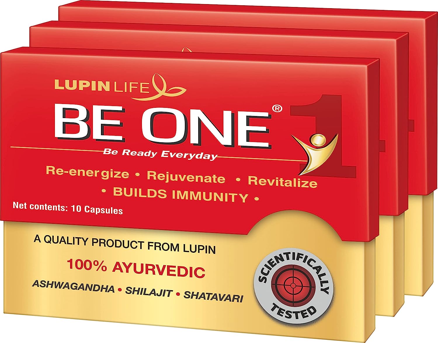 BE ONE 100% Ayurvedic Energy and Immunity Health Supplement, Pack of 30 capsules