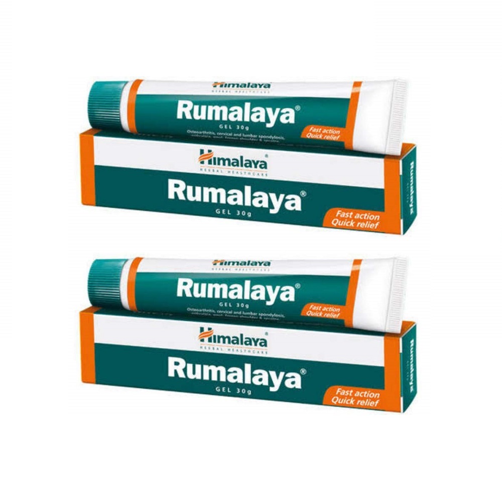 Himalaya Rumalaya Gel (30g) x 2 For Arthritis, Cervical Spondolysis, Knee and Back Pain, Sprains, Injuries