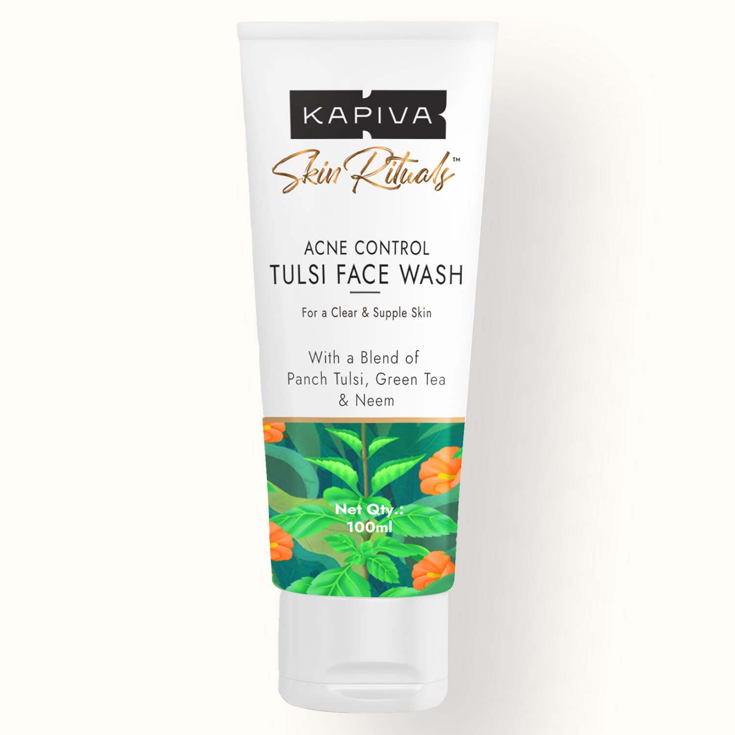 Kapiva Acne Control Tulsi Face Wash 100gm Reduces Active Acne & Scars