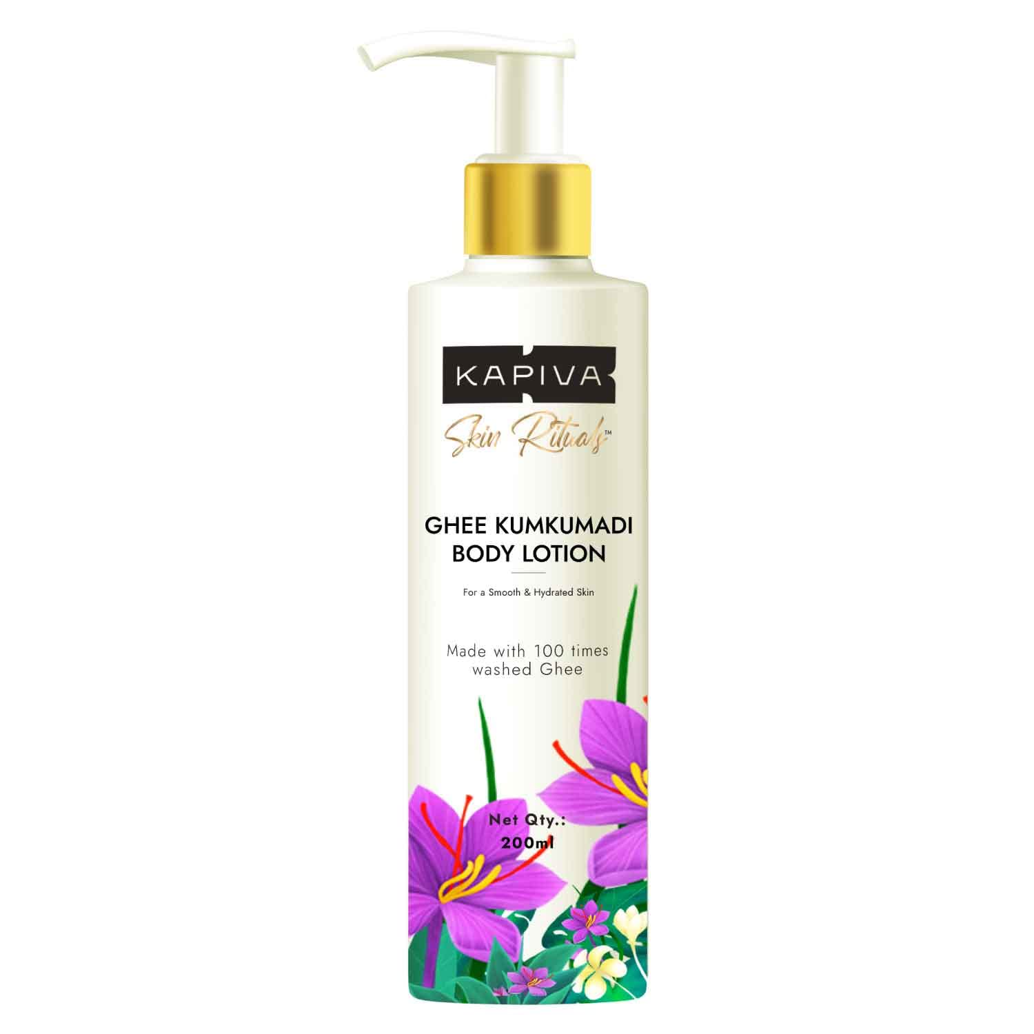 Kapiva Ghee Kumkumadi Body Lotion 200ml for Hydrating