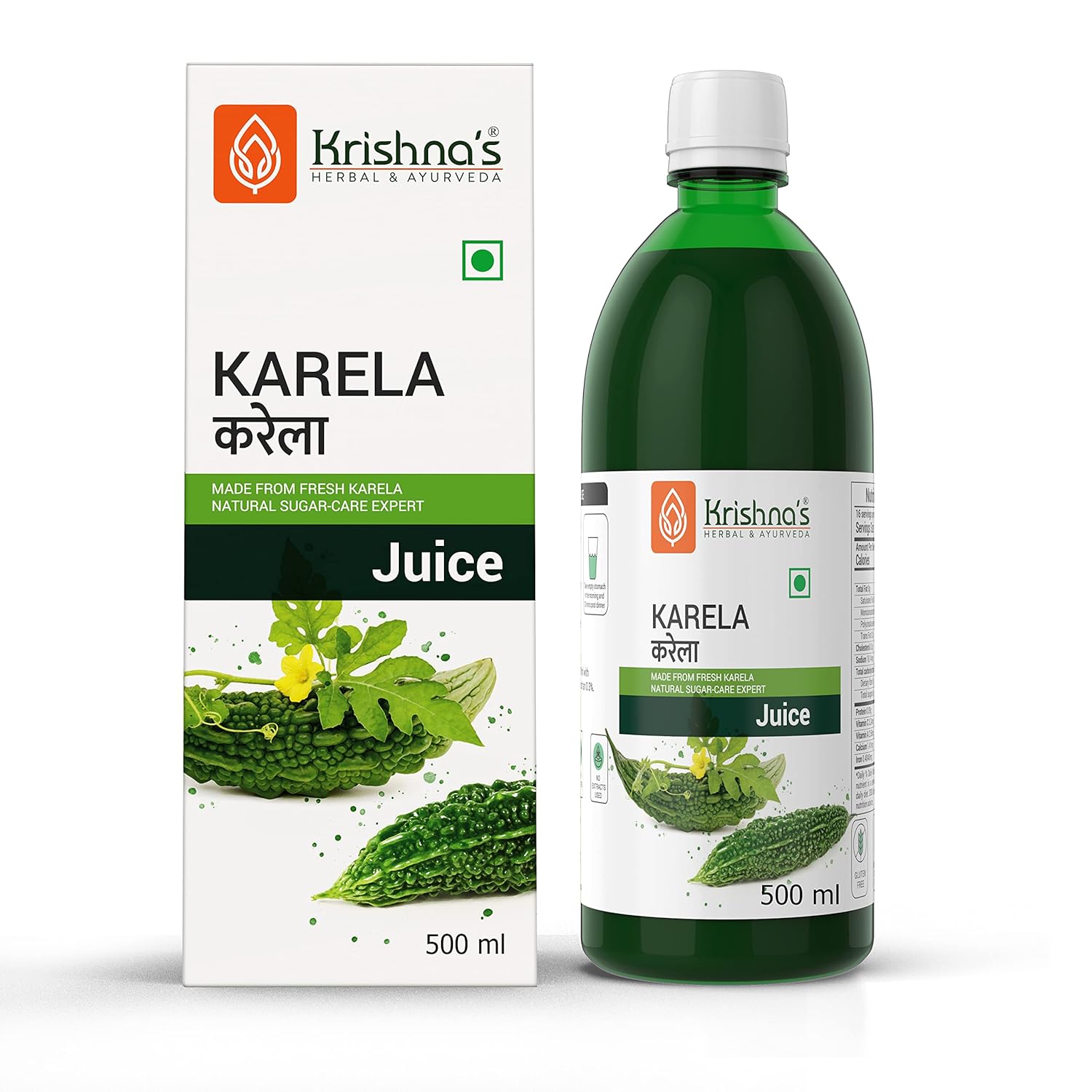 Krishna’s Herbal & Ayurveda Karela Juice| (500 ML) For Maintain Sugar Level