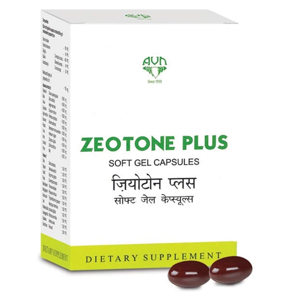 AVN Zeotone Plus Soft Gel Capsules- 60 Capsules For joints functioning, inflammation, Pain