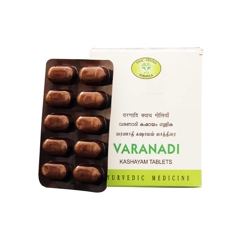 AVN AYURVEDA VARANADI KASHAYAM TABLETS – 120 NOS For obesity, Rheumatic complaints, Head ache