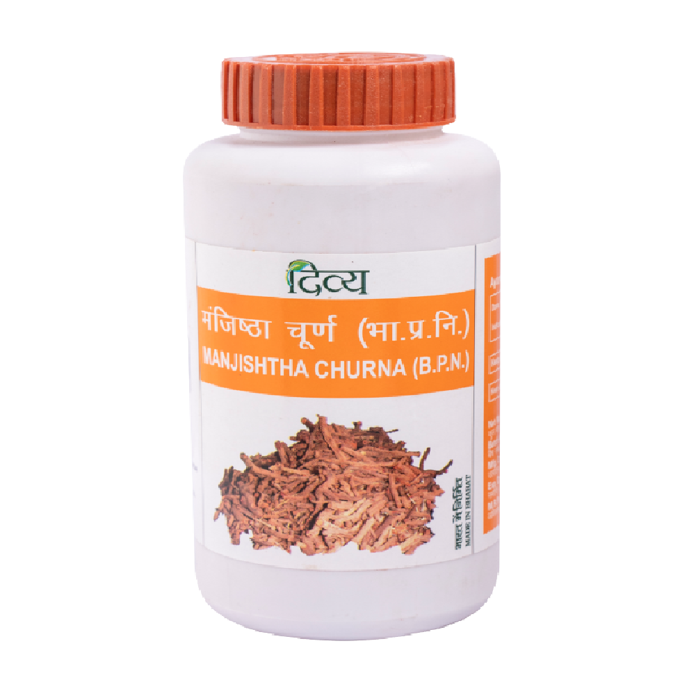 atanjali Divya Manjishtha Churna 100gm for skin diseases, acne pimples