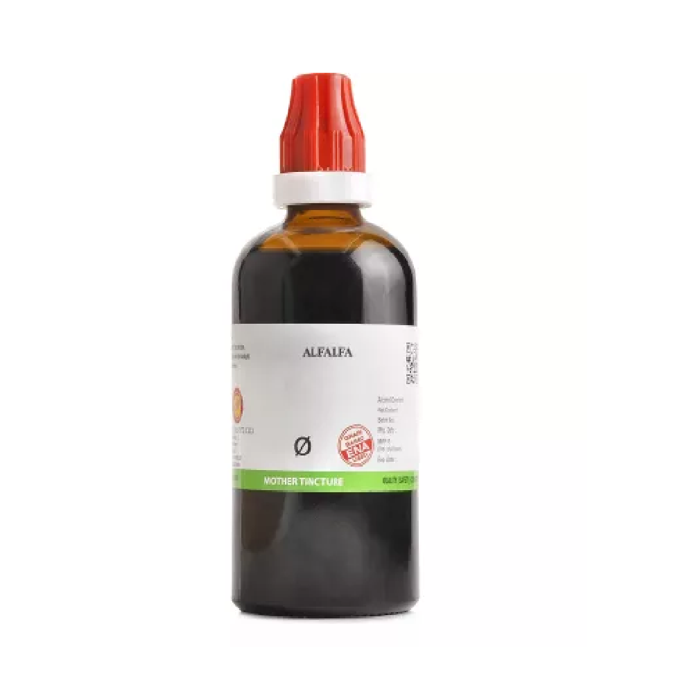 BJain Alfalfa 1X (Q) Mother Tinctures (100ml) for Weight gain, Improves appetite