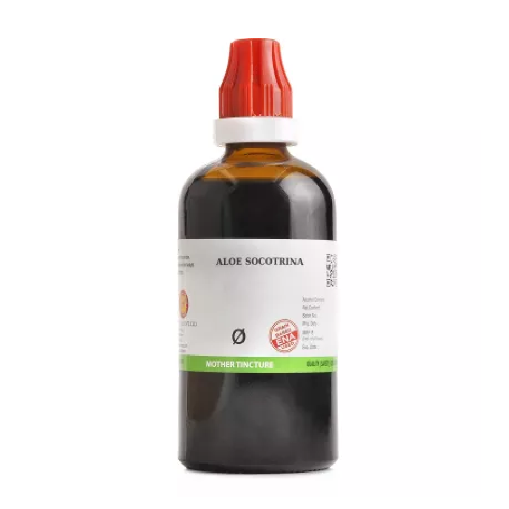 BJain Aloe Socotrina 1X (Q) Mother Tincture (100ml) For Swelling, Piles