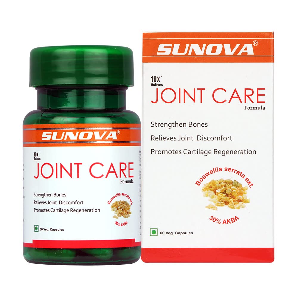 Sunova Joint Care (60 Capsules) For cartilage generation, damaged joints, weak bones, joint discomfort