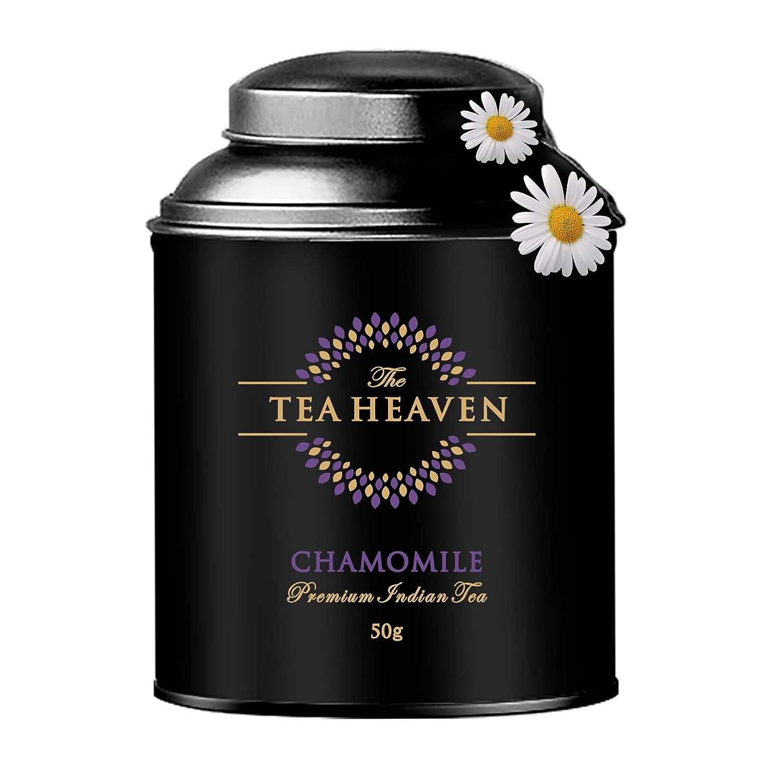 The Tea Heaven | Tea Gift – Organic Pure Chamomile Flowers- 50g – Promotes Sleep and Reduces Anxiety