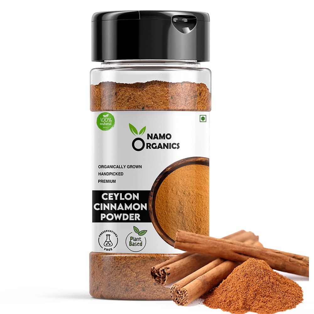 Namo Organics – Ceylon Cinnamon Powder – 100 Gm For Weight Loss | Baking, Cooking and Smoothies