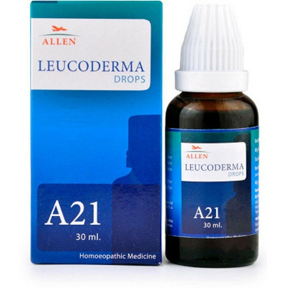 Allen A21 Leucoderma Drops (30ml) for vitiligo skin diseases Leucoderma