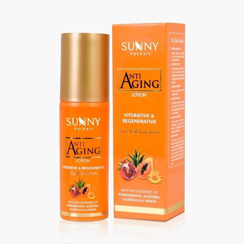 Bakson Sunny Herbal Anti Aging Lotion (80ml) helps you look younger