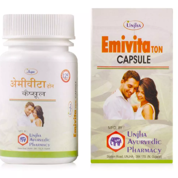 Unjha Emivita Ton Capsule (30caps) For sex drive and sexual performance, spermatogenesis